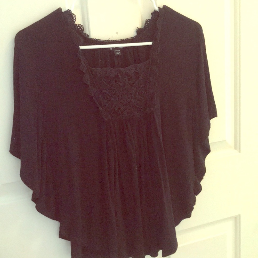Black lace top